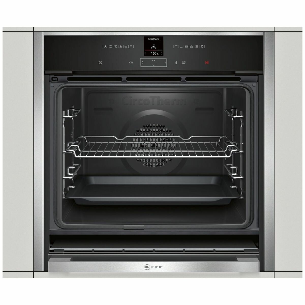 NEFF 60cm Induction Cooktop & 60cm Pyrolytic Oven Pack T56TS31N0B57CR22N0B hero image