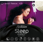 Sunbeam Sleep Perfect Super King Bed Wool Fleece Heated Blanket BL5681 hero image