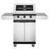Beefeater 1200 Series 3 Burner LPG BBQ with Trolley & Side Burner Stainless Steel BMG1230SB image NaN