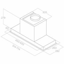 Elica Hidden 2 60cm Undermount Rangehood HIDDEN2IXGLA60 hero image