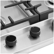 Omega 60cm Natural Gas Cooktop with Wok Burner Stainless Steel OCG604WX hero image