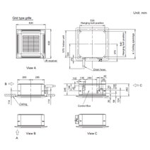 Fujitsu Reverse Cycle Cassette Air Conditioner 2.5kW Cooling 3.2kW Heating SET-AUTH09KVLA hero image