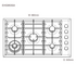 Electrolux EHG953SA 90cm Natural Gas Cooktop image NaN