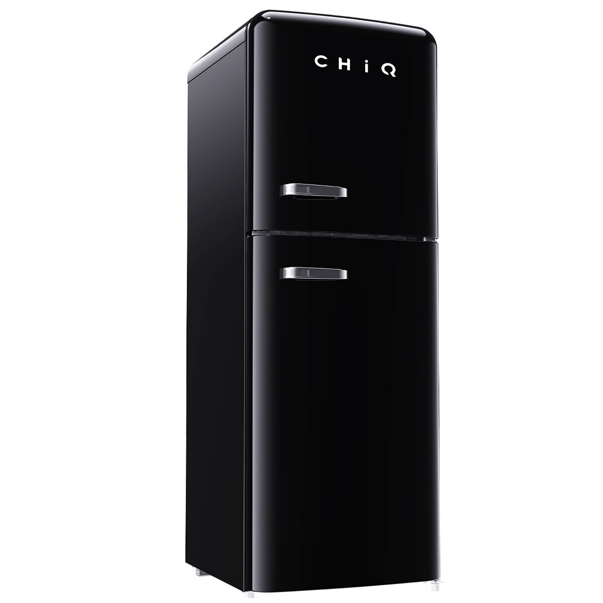 CHiQ 202L Retro Top Mount Fridge Black CRTM200NB