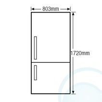 Westinghouse WBE5100SCL 510L Fridge hero image