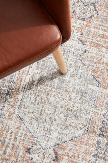 Rug Culture Mayfair Extra Large Peach & Blue Rug 500X80CM - MAY-LOR-PEA-500X80 hero image