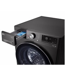 LG Series 9 12kg/8kg Front Load Washer Dryer Combo with Steam Black WVC9-1412B hero image