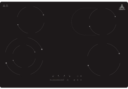 Trinity 77cm Ceramic Touch Control 6 Zone Ceramic Cooktop TRC775 ...