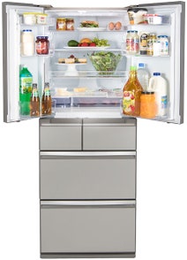 Mitsubishi Electric 500L WX Series 6 Door Multi Drawer Fridge MR-WX500C-S-A hero image