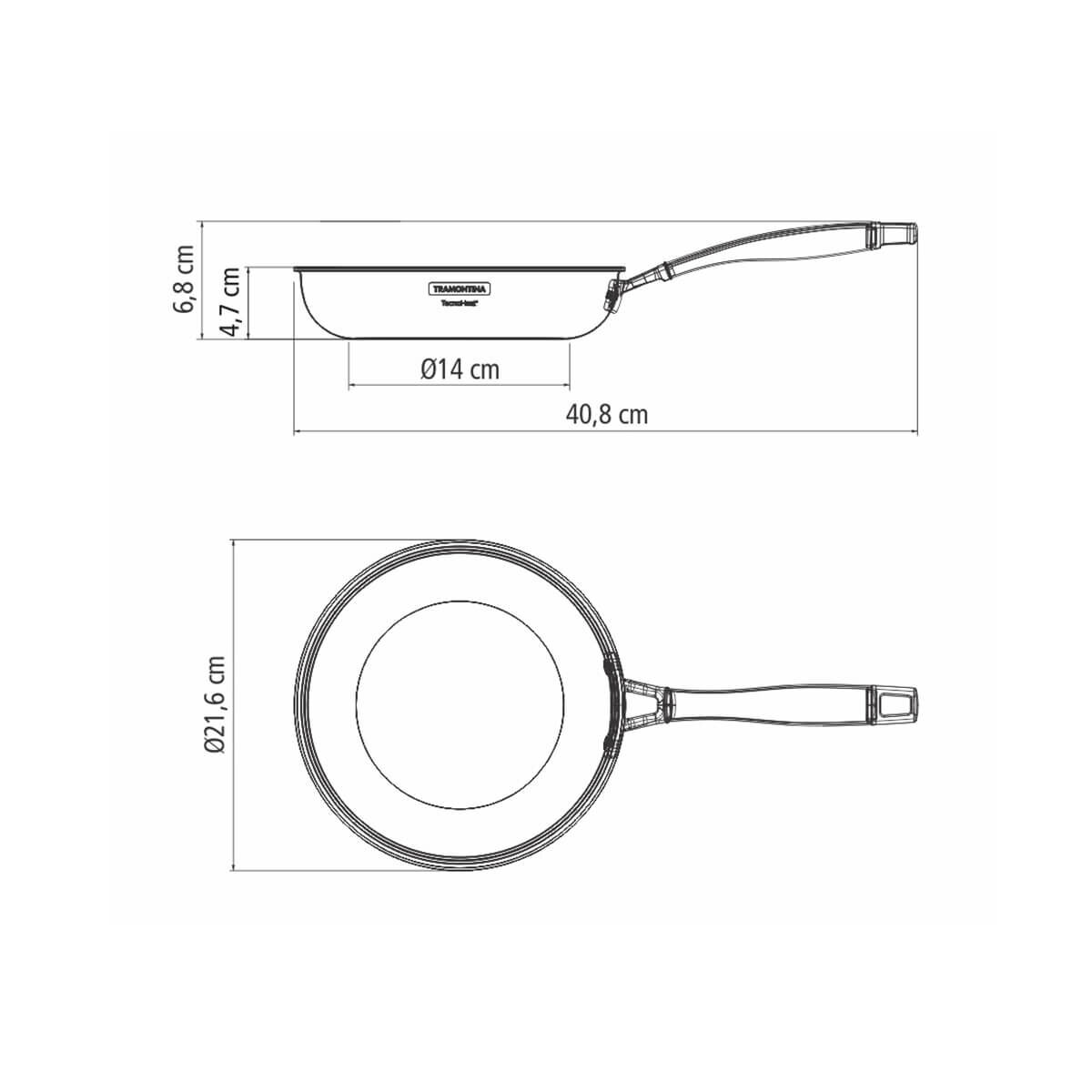 Tramontina Grano 20cm Tri-Ply Clad Ceramic Frying Pan 62155206 hero image