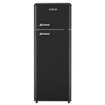 Linarie Valloire 209L Black Retro Top Mount Fridge - Manual Defrost LK200DDBLACK hero image