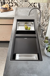 Abey PD150BT Schock Preparation Station Double Bowl Sink with Tap hero image
