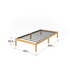 Zinus Moiz King Single Bamboo Bed Base AU-FBMMB2ZC-12B image NaN
