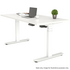 OLG Agile+ Adjustable Single Desk 1800x750 White Worktop with White Frame OG_AG2MESSD1875W_W image NaN