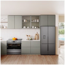 Westinghouse 90cm Electric Freestanding Oven with Induction Cooktop Dark Stainless Steel WFE9756DD hero image