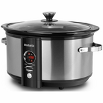 Breville The Smart Temp 6L Slow Cooker In Stainless Steel BSC420SS
