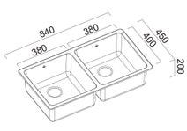 Abey LG200PK Lago Inset Double Bowl Sink Pack hero image