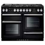 Falcon 110cm Nexus Freestanding Dual Fuel Oven/Stove Black and Nickel NEX110DFBL-CH hero image