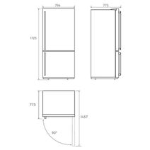Electrolux 496L Bottom Mount Fridge Dark Stainless Steel EBE5307BC-R hero image