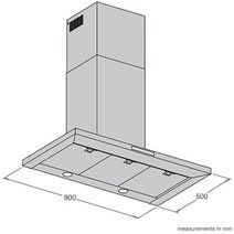 Electrolux ERCE9025BA 90cm Canopy Rangehood hero image