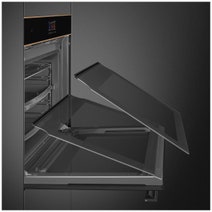 Smeg Dolce Stil Novo 60cm Pyrolytic Oven Black and Copper Trim SOP6604TPNR hero image
