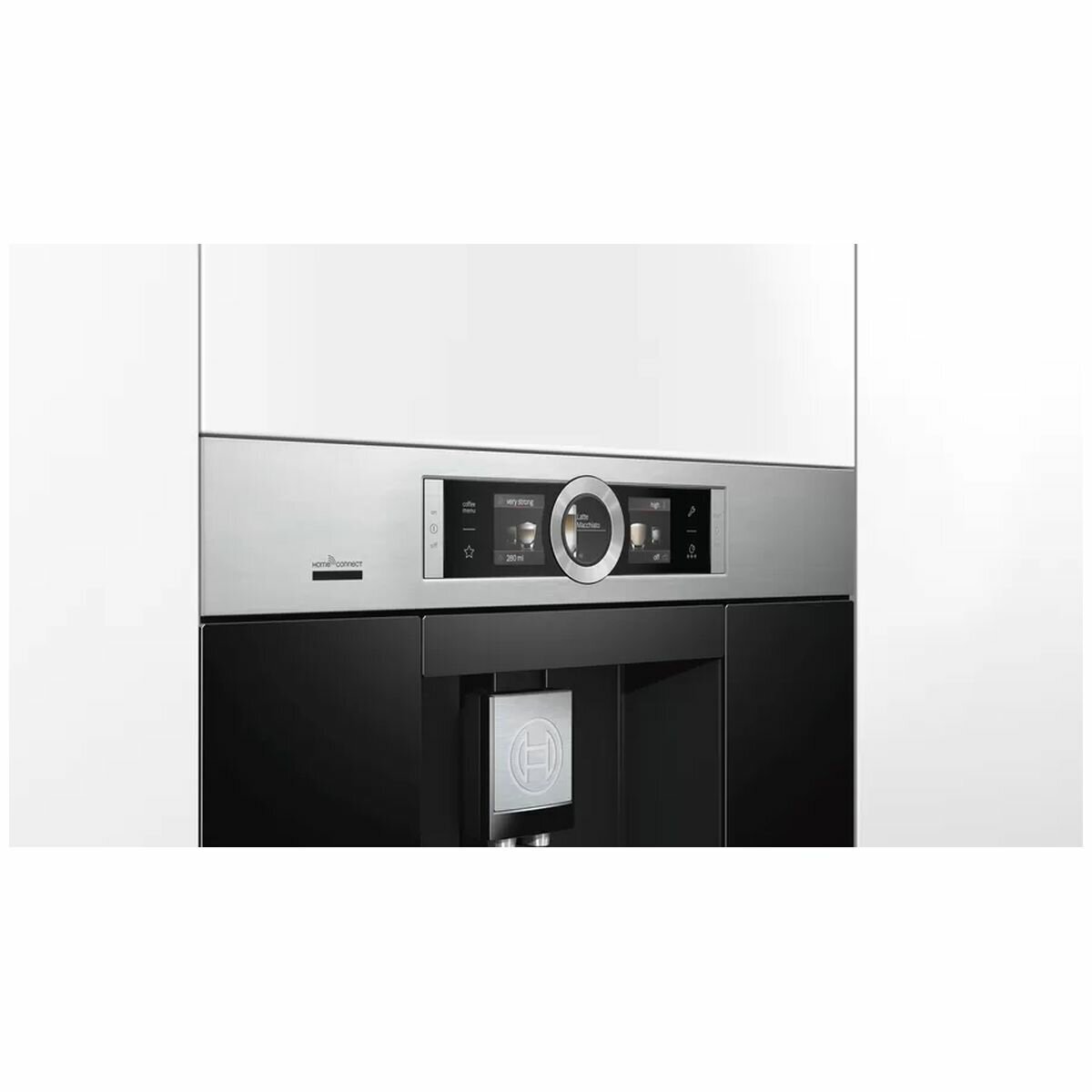 Bosch Serie 8 Built-In Fully Automatic Coffee Machine Stainless Steel CTL636ES6 hero image