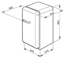 Smeg FAB10HRNE 135L Bar Fridge hero image