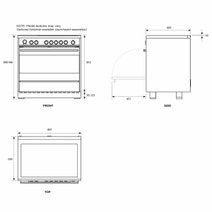 Fisher & Paykel 90cm Series 7 Induction Freestanding Oven Stainless Steel OR90SCI4X1 hero image