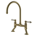 Turner Hastings Novi 85 Double Bowl Butler Sink Pack with Brushed Brass Ludlow Bridge Mixer Tap and Accessories PKG014 image NaN