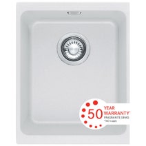 Franke KBG110-34-PW Kubus Single Bowl Undermount Sink with Accessories hero image