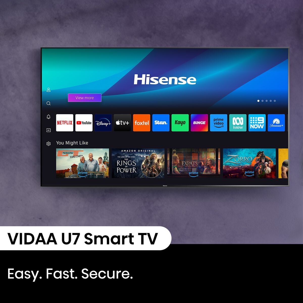 Hisense 55 Inch Q6NAU 4K QLED Smart TV 55Q6NAU hero image