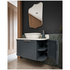 Turner Hastings Evara 75x53 Wall Hung Vanity with Real Marble Top To Suit Above Counter Basin Aegean Blue 1TH EV755-AB-1TH image NaN