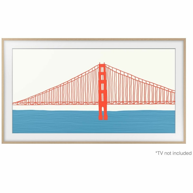 Samsung Customisable Modern Frame For 85 Inch Frame TV Teak VG ...