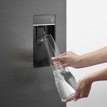 Fisher & Paykel Series 7 690L Quad Door Refrigerator with Ice and Water Matte Black Glass RF730QZUVB1 hero image