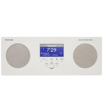 Tivoli Music System Three+ FM/DAB+ Portable/Rechargable with Bluetooth TIV-MSY3PX-WHT
