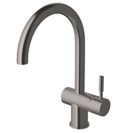 Sussex Taps Voda Sink Mixer Curved Brushed Gunmetal VSMC-13 hero image