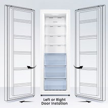 Hisense 240L Upright Hybrid Fridge Freezer White HRVF240 hero image