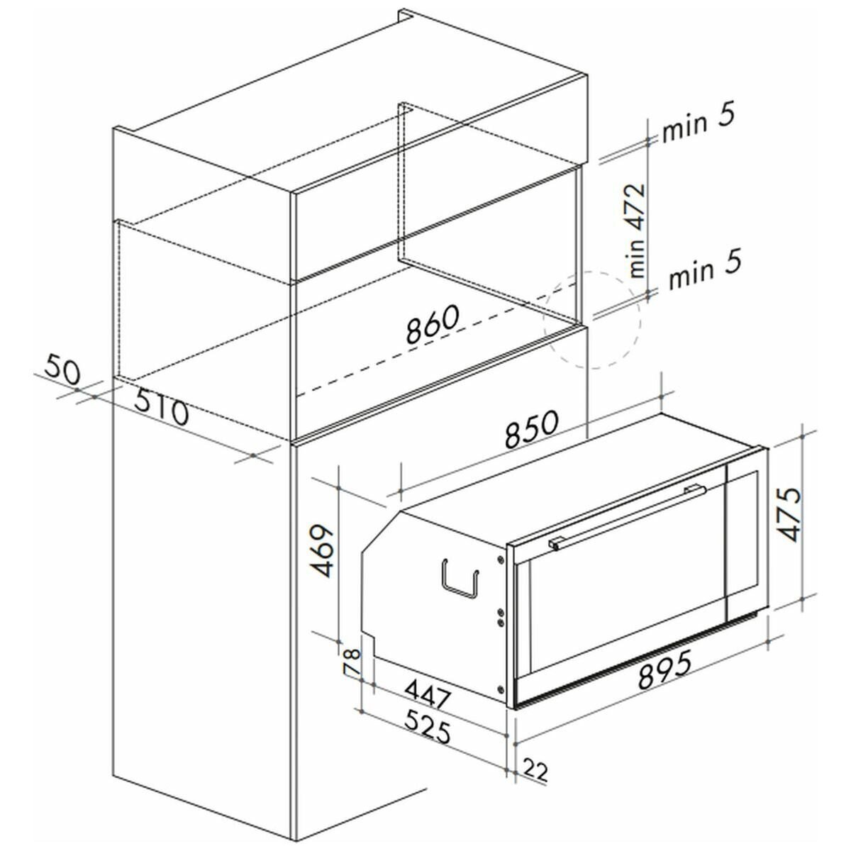 Artusi 90cm Built-in Oven CAO900B image 4