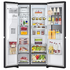LG 635L Three Door Side by Side InstaView Fridge with Ice & Water Dispenser Matte Black GS-V600MBLC image NaN