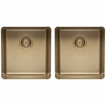 Titan Medium and Medium Double Bowl Sink Pearl Gold TSPG4040 hero image