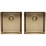 Titan Medium and Medium Double Bowl Sink Pearl Gold TSPG4040 hero image
