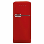 Smeg FAB 50's Style 524L Top Mount Refrigerator Red FAB50RRD5AU hero image