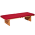 Reddie Bob Day Bed Maroon Fabric Natural Teak DBBO180X70X40F3W1 image NaN