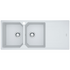 Franke Urban Double Bowl Topmount/Flush Mount Sink with Right Hand Drainer - White UBG621PWRHD image NaN