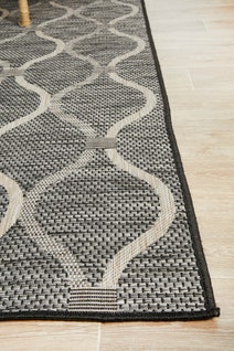 Rug Culture Terrace Large Black Rug 290X200CM - TER-5501-BLK-290X200 hero image