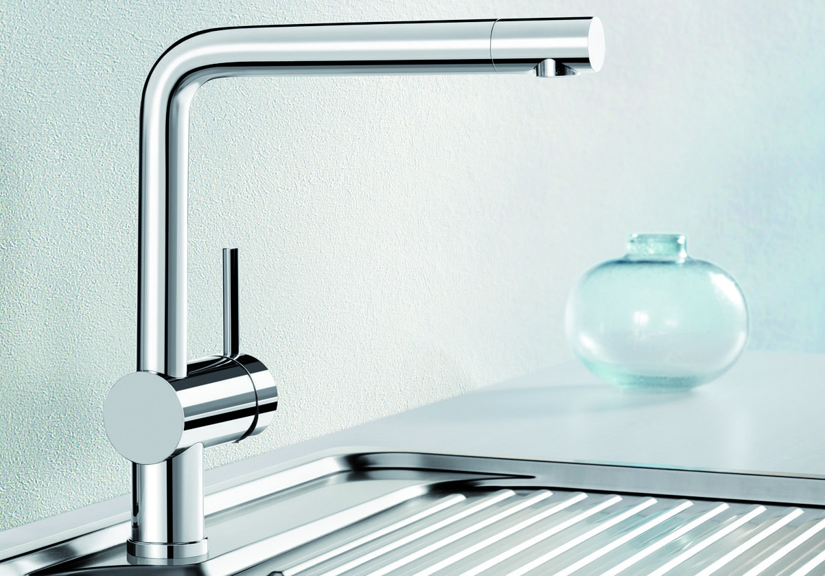 Blanco NAYA9SRP-LINUS Double Bowl Left Hand Drainer Sink and Tap hero image