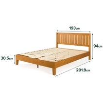 Zinus King Deluxe Solid Wood Bed Frame AU-FPWEN1ZC-12K hero image