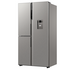 Haier 574L S+ Three Door Side by Side Fridge Non-Plumbed Water Dispenser Satina Silver HRF575XHS image NaN