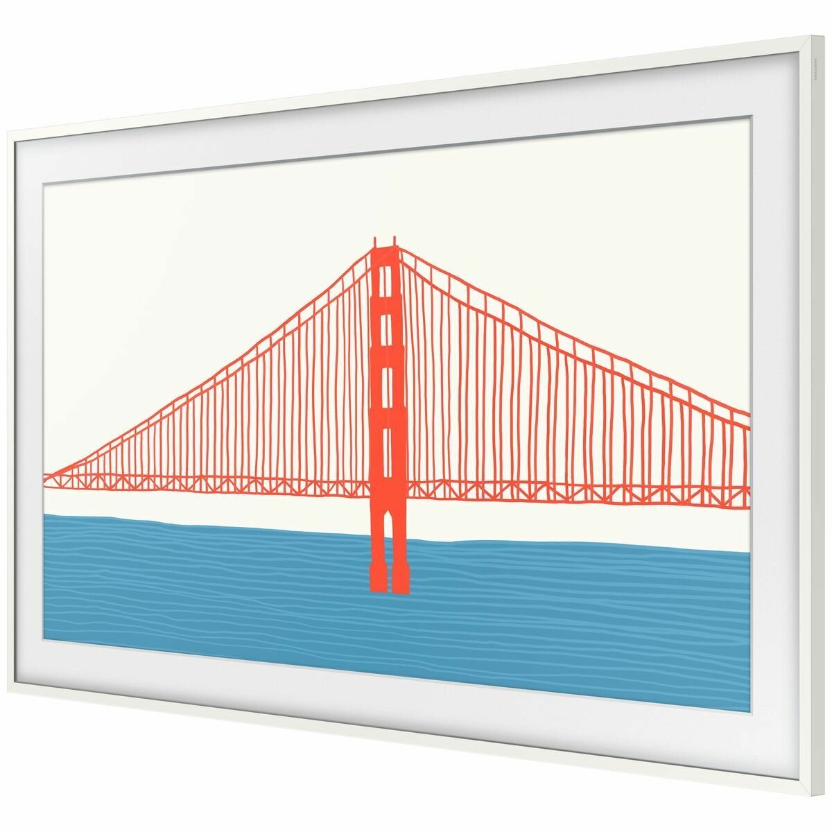 Samsung Customisable Modern Frame For 65 Inch Frame TV White VG-SCFA65WTBRU hero image