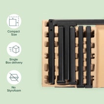 Zinus Figari Single Metal and Bamboo Bed Frame Brown AU-FBOBH1-39S hero image
